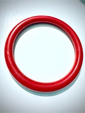 Bright Red Vintage Plastic Bangle